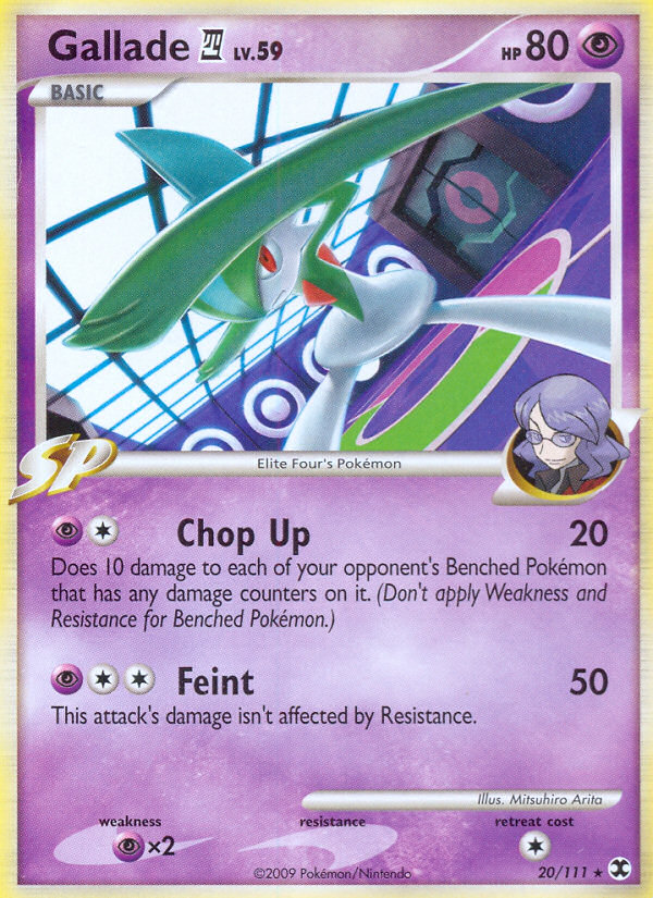 Gallade (20/111) [Platinum: Rising Rivals] | Dumpster Cat Games