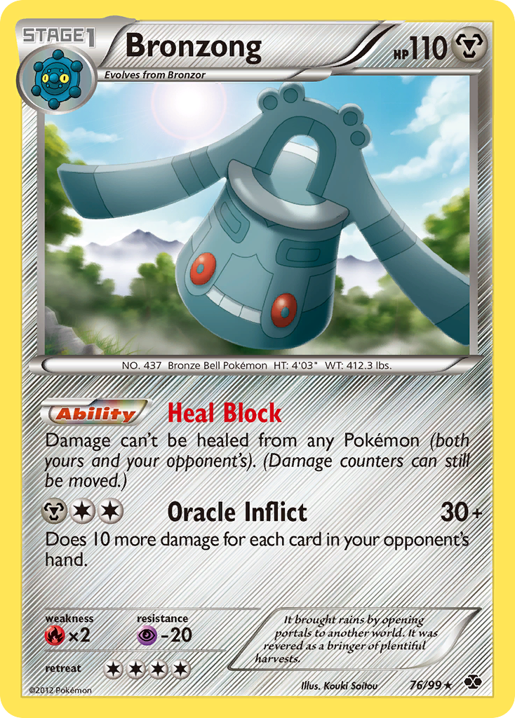 Bronzong (76/99) [Black & White: Next Destinies] | Dumpster Cat Games