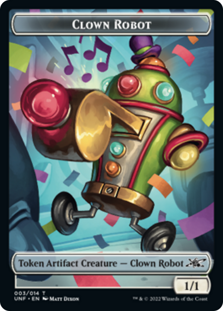 Clown Robot (003) // Balloon Double-sided Token [Unfinity Tokens] | Dumpster Cat Games