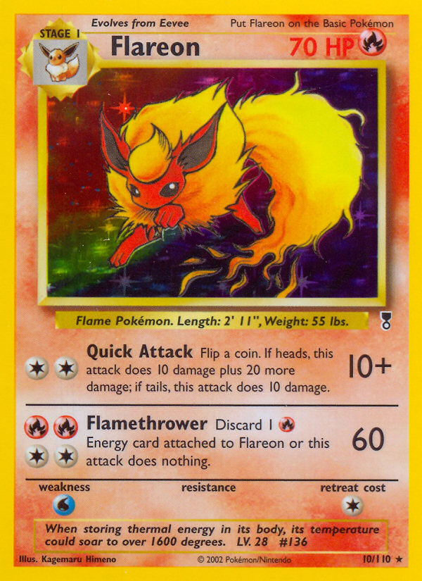 Flareon (10/110) [Legendary Collection] | Dumpster Cat Games