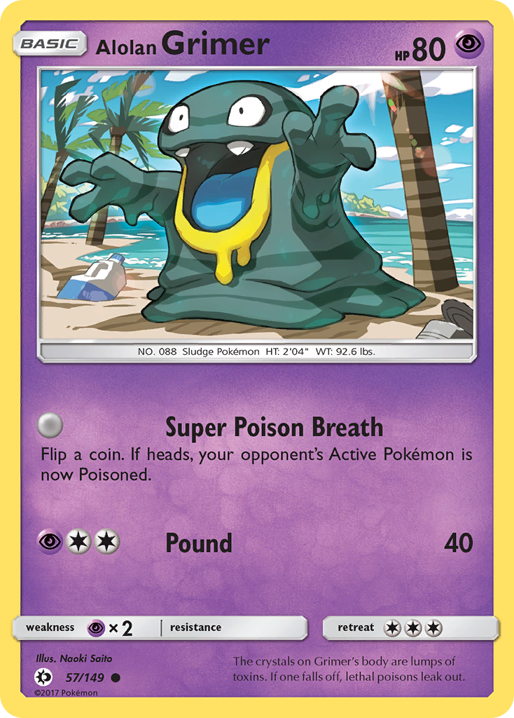 Alolan Grimer (57/149) [Sun & Moon: Base Set] | Dumpster Cat Games