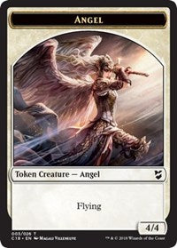 Angel // Cat Double-sided Token [Commander 2018 Tokens] | Dumpster Cat Games