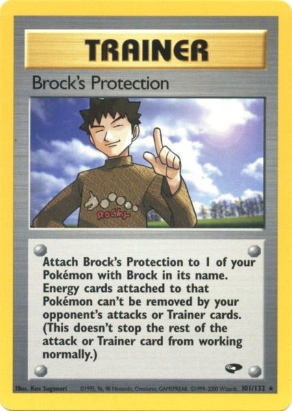 Brock's Protection (101/132) [Gym Challenge Unlimited] | Dumpster Cat Games