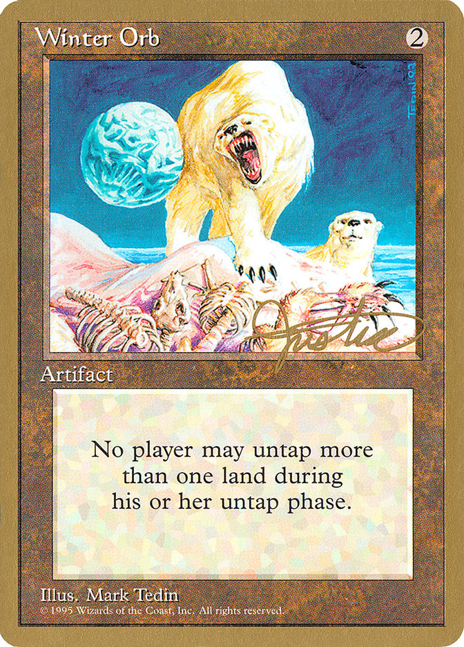 Winter Orb (Mark Justice) [Pro Tour Collector Set] | Dumpster Cat Games