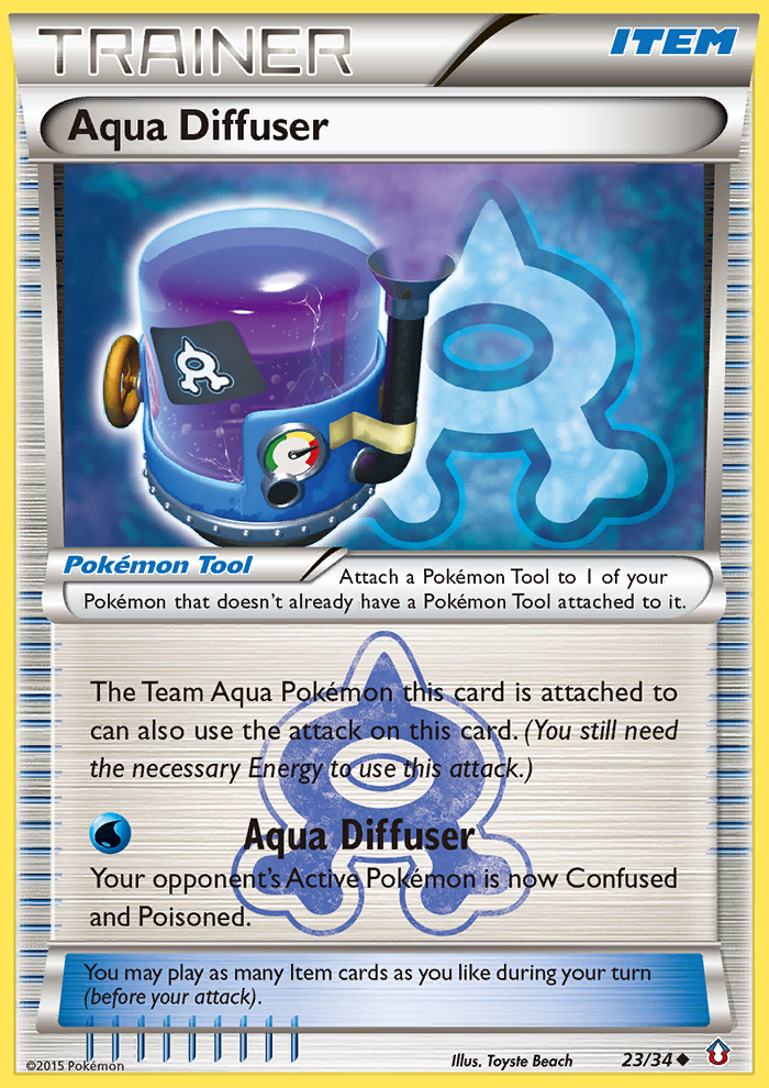 Aqua Diffuser (23/34) [XY: Double Crisis] | Dumpster Cat Games