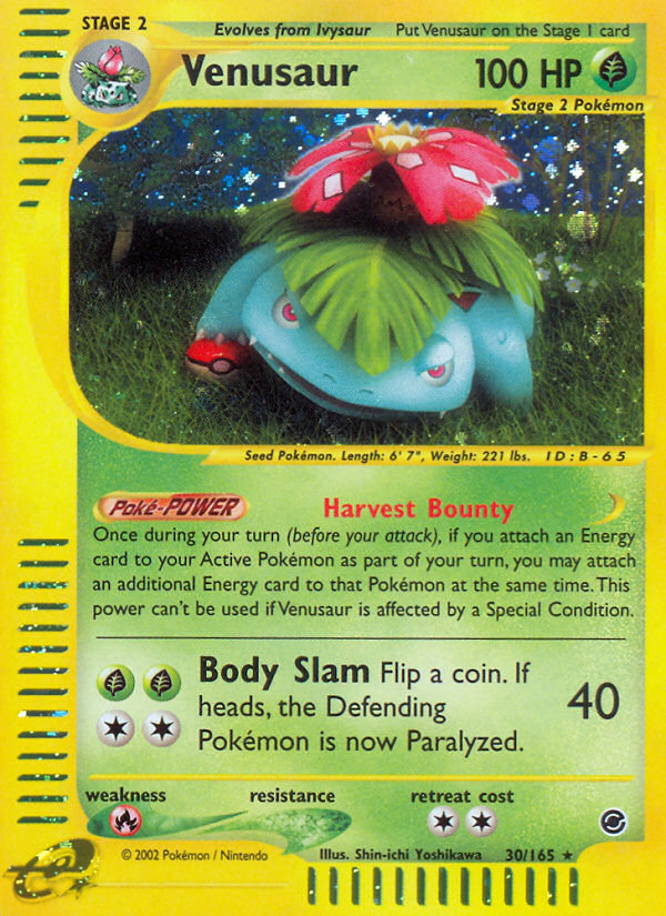 Venusaur (30/165) [Expedition: Base Set] | Dumpster Cat Games