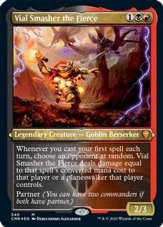 Vial Smasher the Fierce (Foil Etched) [Commander Legends] | Dumpster Cat Games