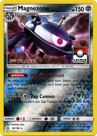 Magnezone (83/156) (League Promo 4th Place) [Sun & Moon: Ultra Prism] | Dumpster Cat Games