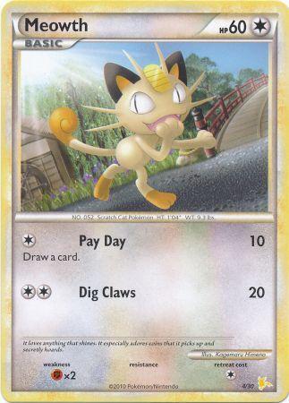 Meowth (4/30) [HeartGold & SoulSilver: Trainer Kit - Raichu] | Dumpster Cat Games