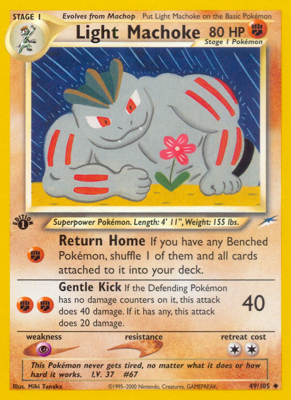 Light Machoke (49/105) [Neo Destiny 1st Edition] | Dumpster Cat Games