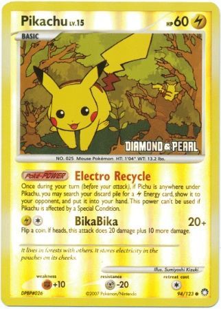 Pikachu (94/123) [Burger King Promos: 2008 Collection] | Dumpster Cat Games