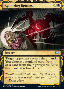 Agonizing Remorse (Etched Foil) [Strixhaven Mystical Archive] | Dumpster Cat Games