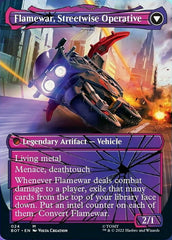 Flamewar, Brash Veteran // Flamewar, Streetwise Operative (Shattered Glass) [Universes Beyond: Transformers] | Dumpster Cat Games