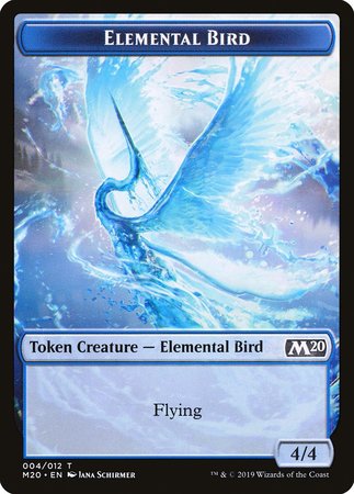 Elemental Bird Token [Core Set 2020 Tokens] | Dumpster Cat Games