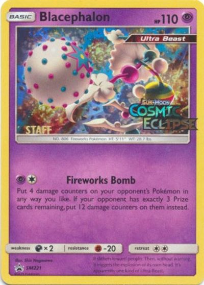 Blacephalon (SM221) (Staff Prerelease Promo) [Sun & Moon: Black Star Promos] | Dumpster Cat Games