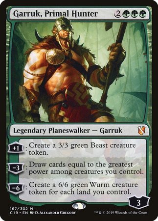 Garruk, Primal Hunter [Commander 2019] | Dumpster Cat Games