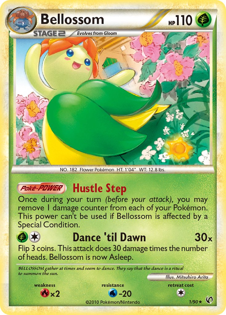 Bellossom (1/90) (Theme Deck Exclusive) [HeartGold & SoulSilver: Undaunted] | Dumpster Cat Games