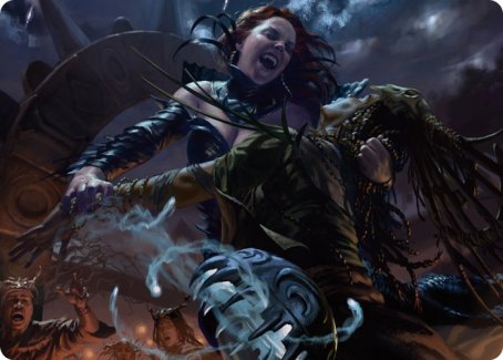 Olivia's Midnight Ambush Art Card [Innistrad: Midnight Hunt Art Series] | Dumpster Cat Games