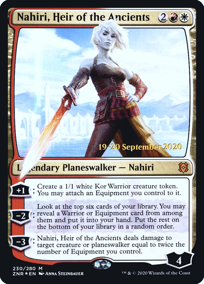 Nahiri, Heir of the Ancients  [Zendikar Rising Prerelease Promos] | Dumpster Cat Games