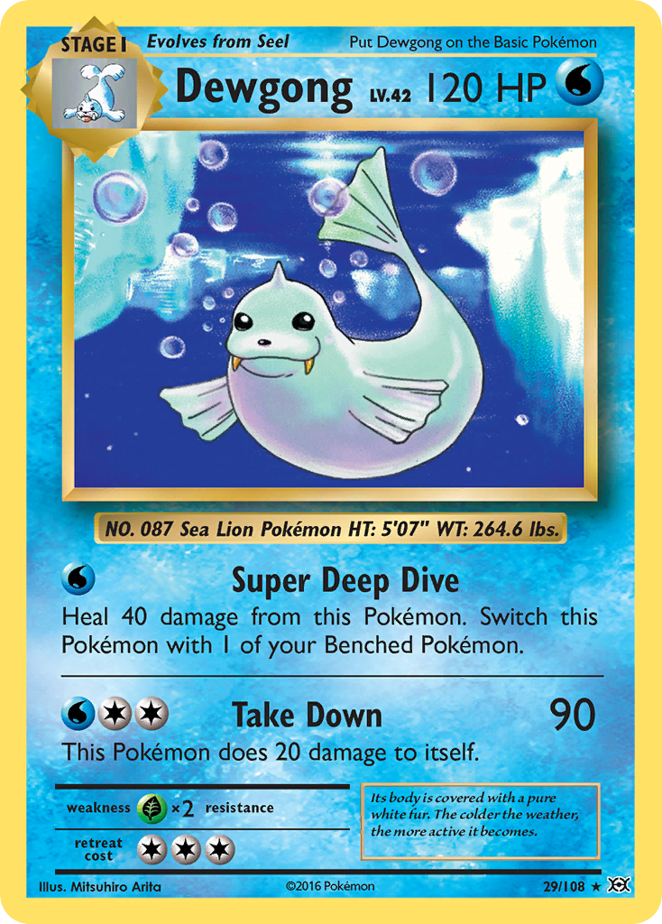 Dewgong (29/108) [XY: Evolutions] | Dumpster Cat Games