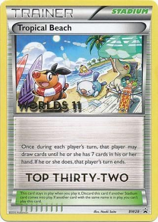 Tropical Beach (BW28) (Top 32) [Black & White: Black Star Promos] | Dumpster Cat Games