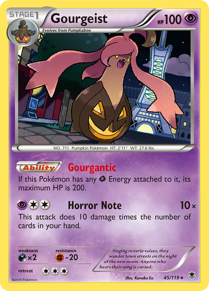 Gourgeist (45/119) [XY: Phantom Forces] | Dumpster Cat Games