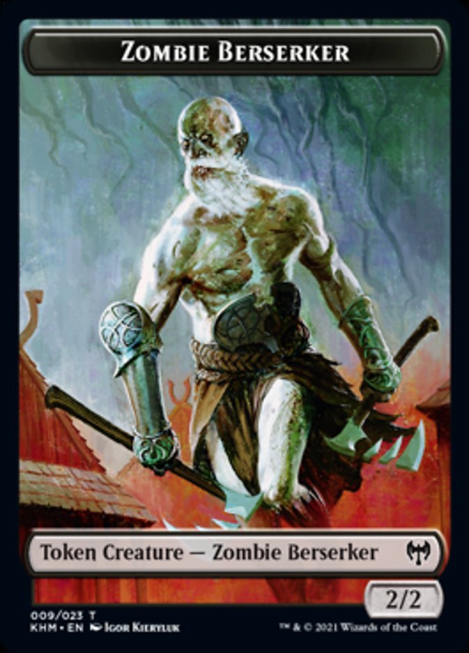 Zombie Berserker Token [Kaldheim] | Dumpster Cat Games