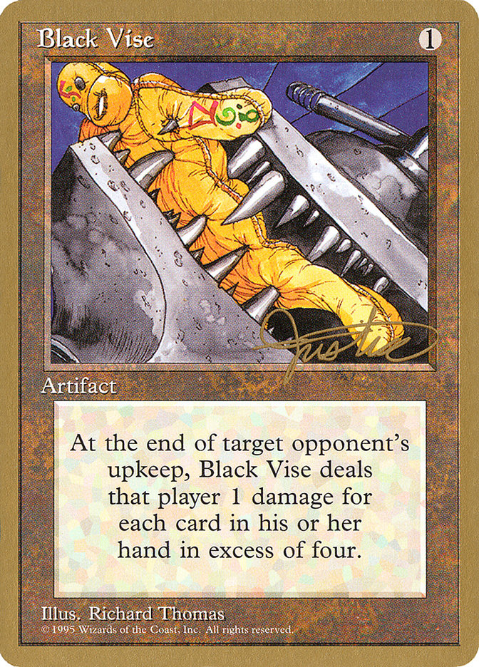 Black Vise (Mark Justice) [Pro Tour Collector Set] | Dumpster Cat Games