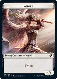 Angel // Elemental (010) Double-sided Token [Commander 2020 Tokens] | Dumpster Cat Games