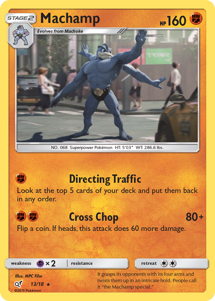 Machamp (13/18) [Sun & Moon: Detective Pikachu] | Dumpster Cat Games