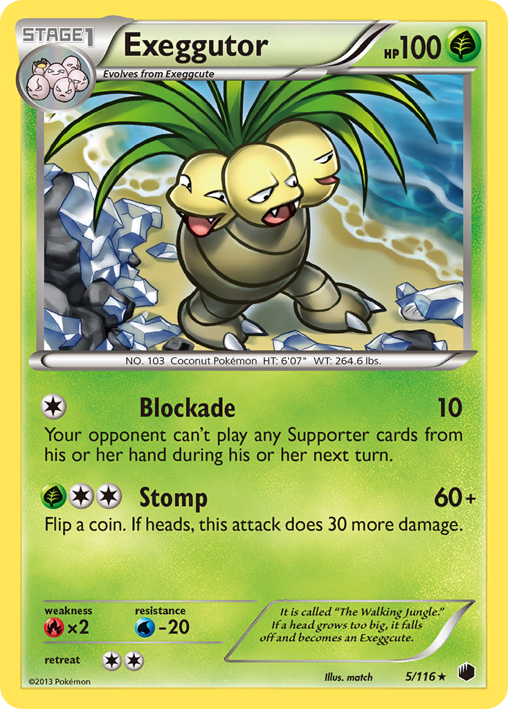 Exeggutor (5/116) [Black & White: Plasma Freeze] | Dumpster Cat Games