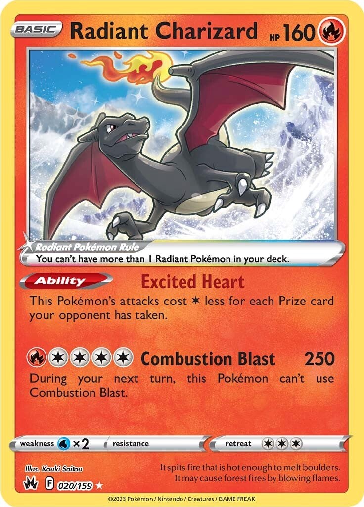 Radiant Charizard (020/159) [Sword & Shield: Crown Zenith] | Dumpster Cat Games