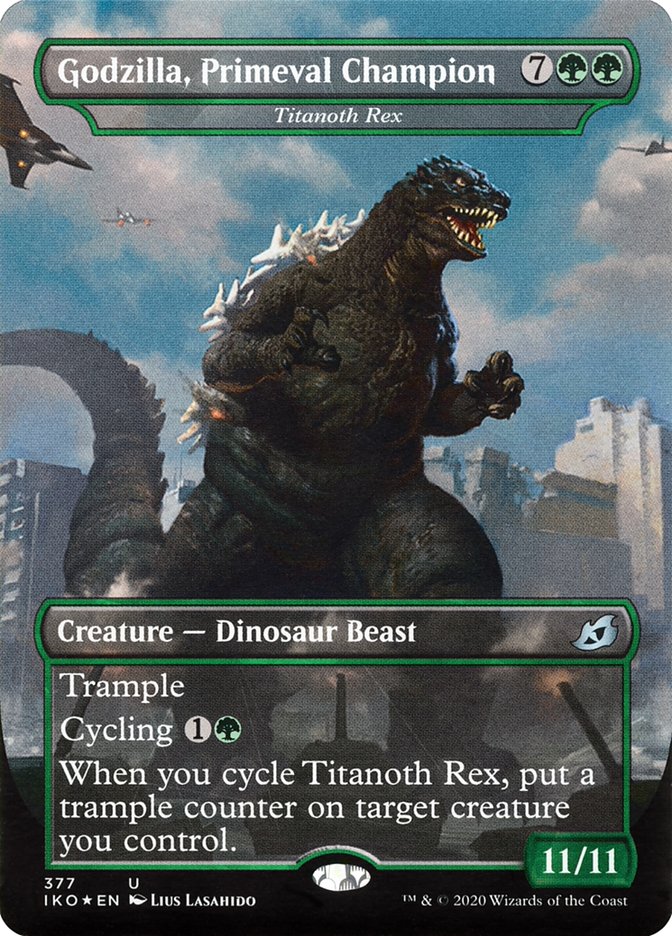 Titanoth Rex - Godzilla, Primeval Champion (Godzilla Series) [Ikoria: Lair of Behemoths] | Dumpster Cat Games