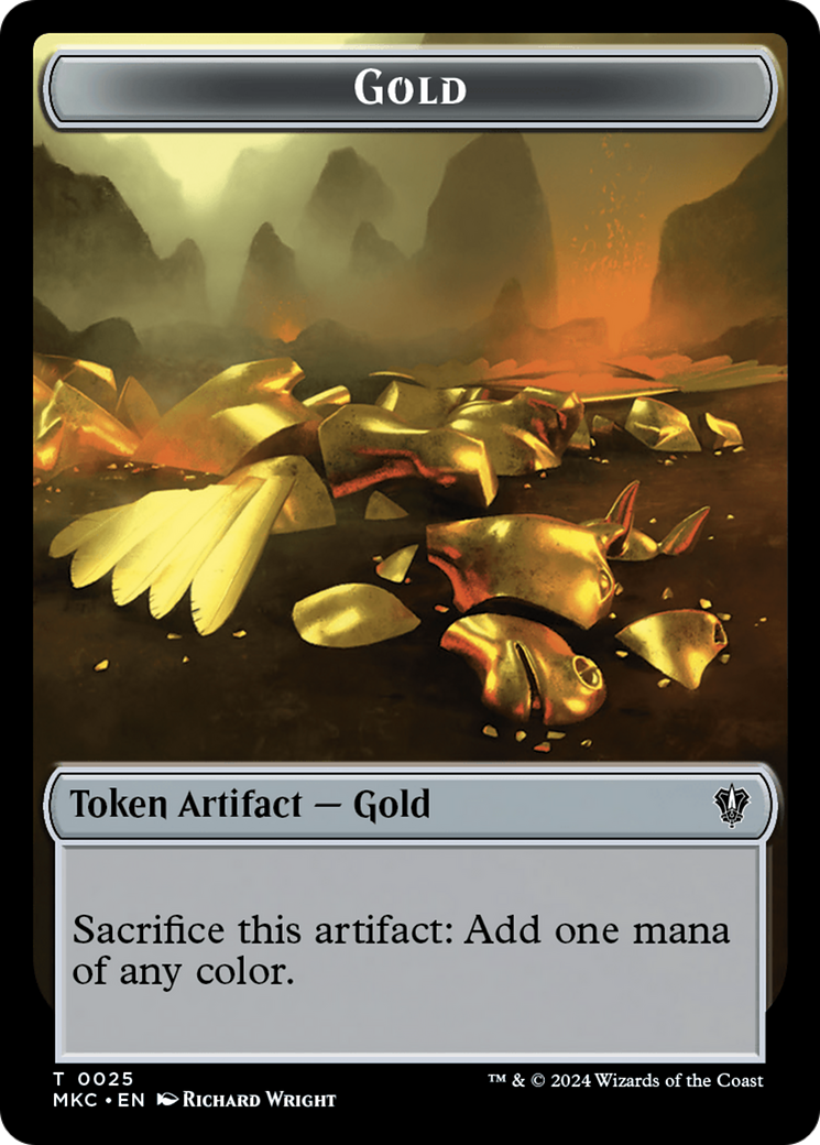 Gold // The Monarch Double-Sided Token [Murders at Karlov Manor Commander Tokens] | Dumpster Cat Games