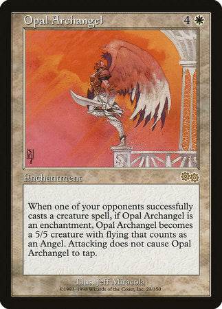 Opal Archangel [Urza's Saga] | Dumpster Cat Games