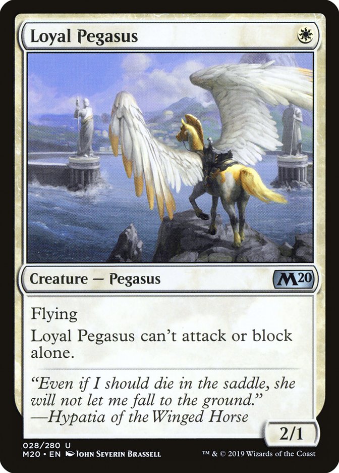 Loyal Pegasus [Core Set 2020] | Dumpster Cat Games