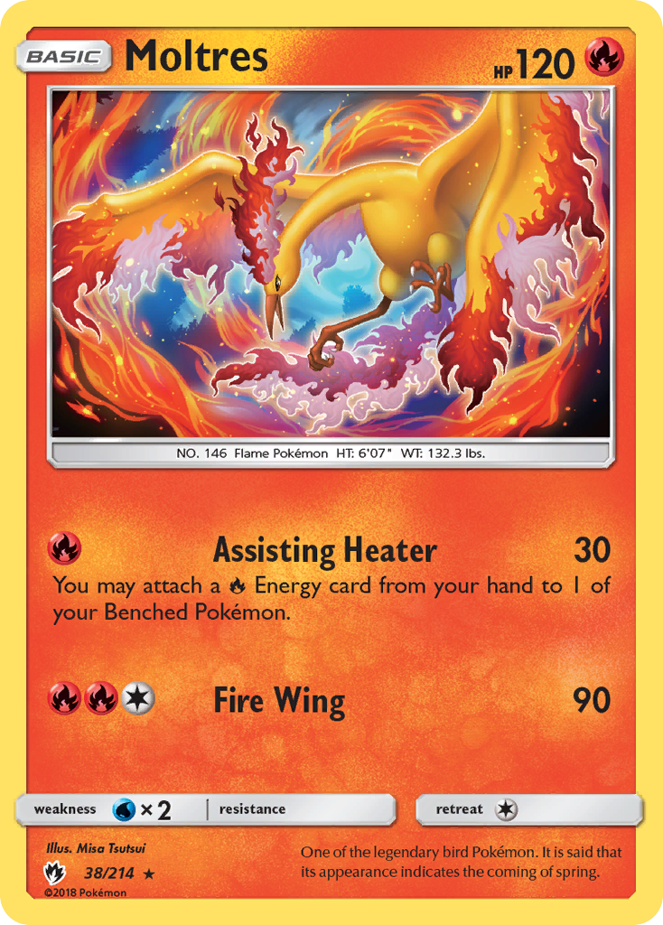 Moltres (38/214) [Sun & Moon: Lost Thunder] | Dumpster Cat Games