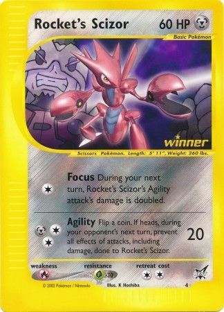 Rocket's Scizor (4) (Jumbo Card) [Best of Promos] | Dumpster Cat Games