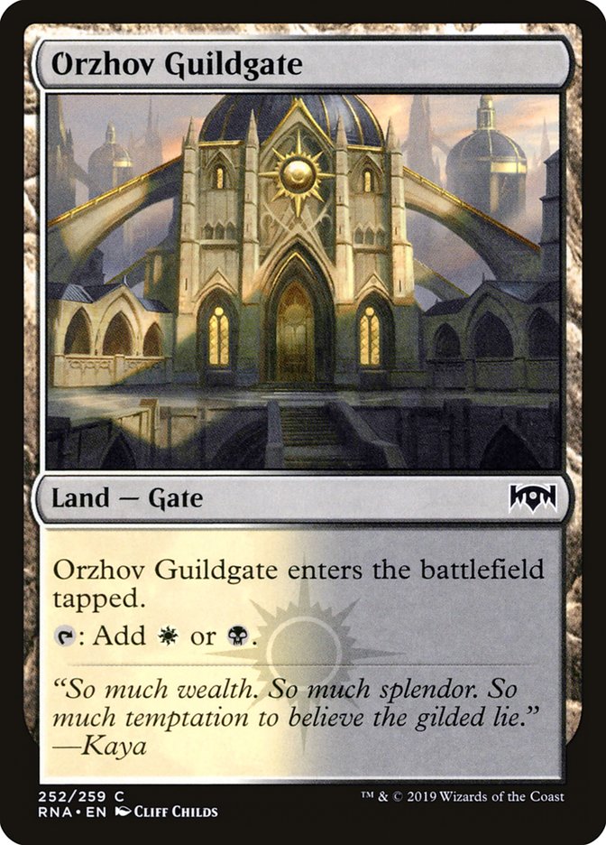 Orzhov Guildgate (252/259) [Ravnica Allegiance] | Dumpster Cat Games