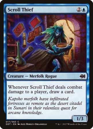 Scroll Thief [Duel Decks: Merfolk vs. Goblins] | Dumpster Cat Games