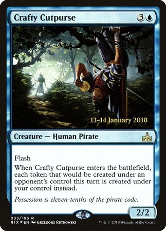 Crafty Cutpurse [Rivals of Ixalan Promos] | Dumpster Cat Games