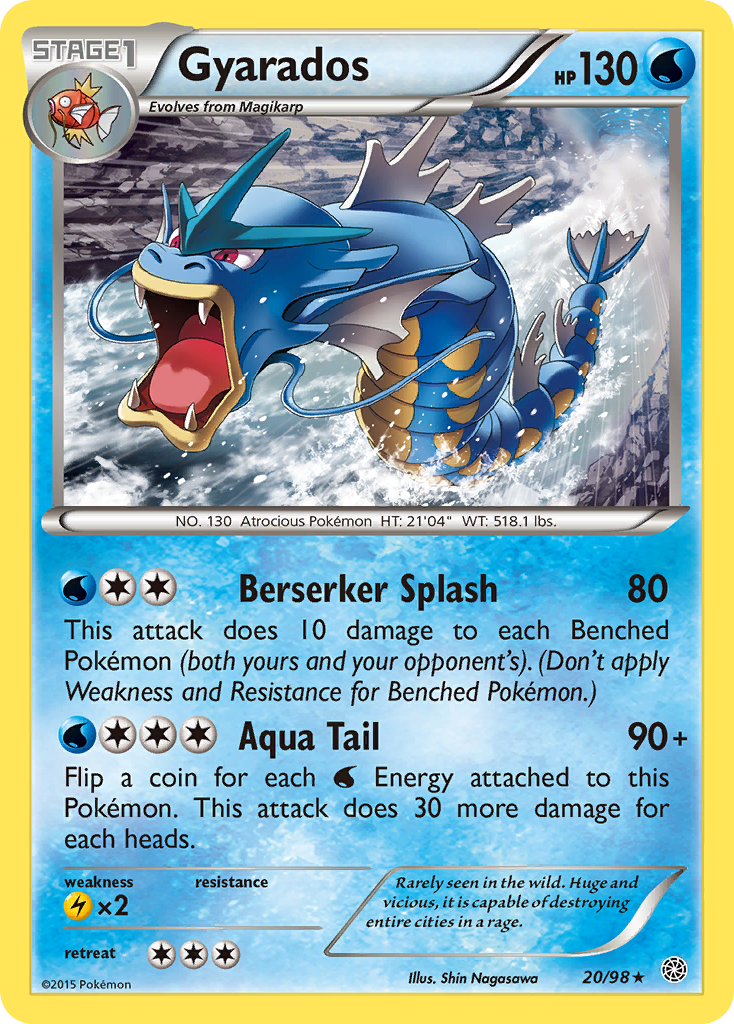 Gyarados (20/98) [XY: Ancient Origins] | Dumpster Cat Games