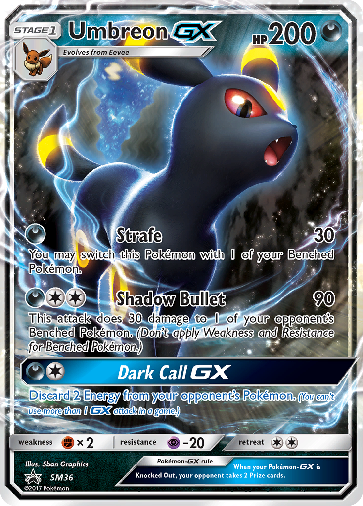 Umbreon GX (SM36) [Sun & Moon: Black Star Promos] | Dumpster Cat Games