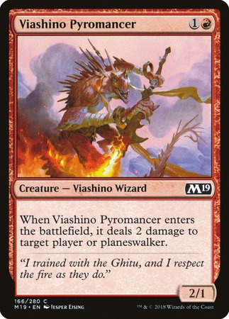 Viashino Pyromancer [Core Set 2019] | Dumpster Cat Games