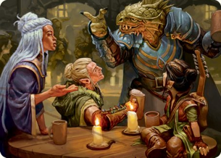 You Meet in a Tavern Art Card [Dungeons & Dragons: Adventures in the Forgotten Realms Art Series] | Dumpster Cat Games