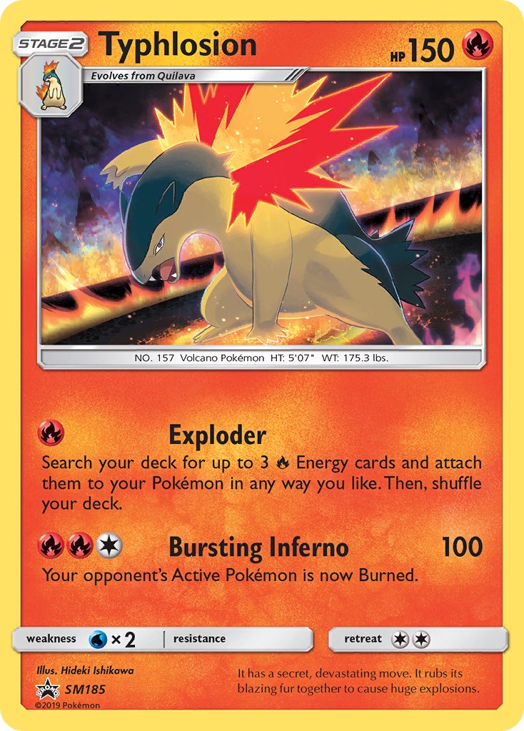 Typhlosion (SM185) [Sun & Moon: Black Star Promos] | Dumpster Cat Games