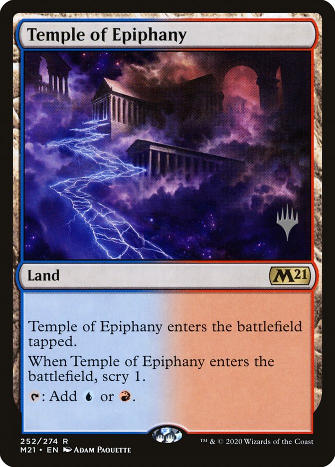 Temple of Epiphany (Promo Pack) [Core Set 2021 Promos] | Dumpster Cat Games