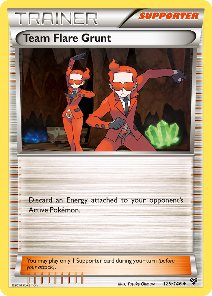 Team Flare Grunt (129/146) [XY: Base Set] | Dumpster Cat Games