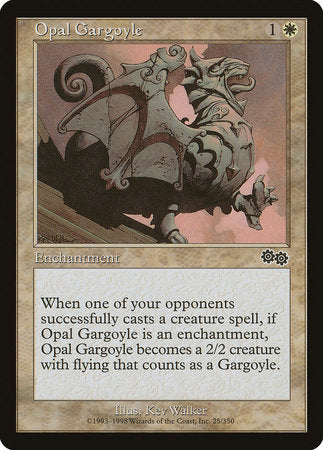 Opal Gargoyle [Urza's Saga] | Dumpster Cat Games