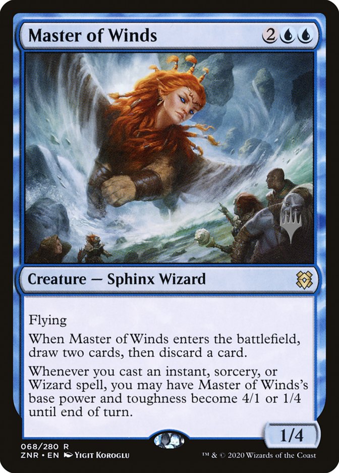 Master of Winds (Promo Pack) [Zendikar Rising Promos] | Dumpster Cat Games